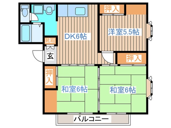 パルフェサトウの物件間取画像